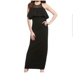 Belle Badgley Mischka Women's Size 4  Formal Black Cocktail Dress